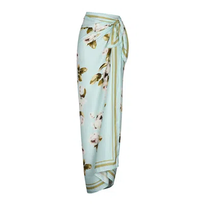 Aguaclara Women's Blue Pareo / Scarf Jardins