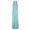 Aguaclara Women's Blue Turquoise Slip Maxi Dress In Blue