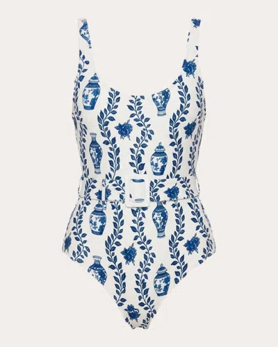 Aguaclara Women's Dynastie Royale Belted One-piece In White