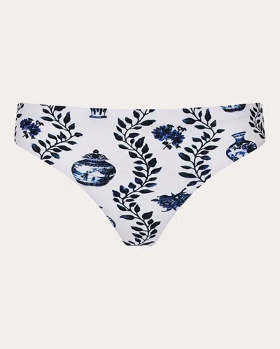 Aguaclara Women's Dynastie Royale Hipster Bikini Bottoms In White