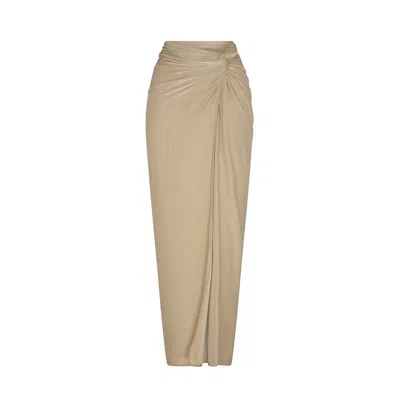 Aguaclara Women's Gold Doree Long Skirt In Neutral