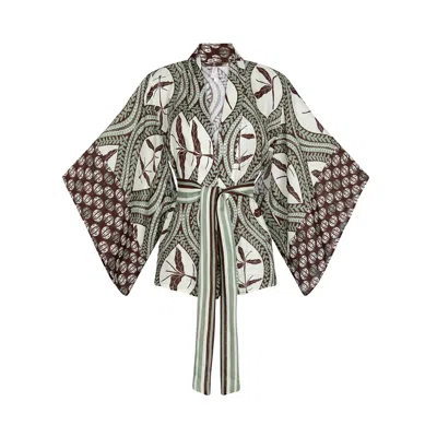 Aguaclara Women's Green Bedouine Kimono