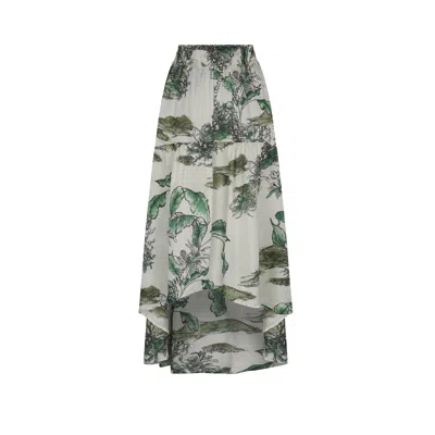 Aguaclara Women's Green Bosque Maxi Skirt