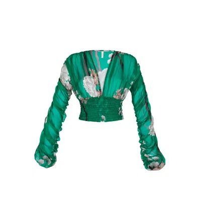 Aguaclara Women's Green Jade Blouse