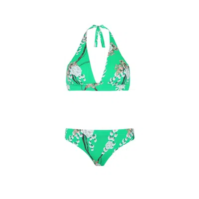 Aguaclara Women's Green Jade Missy Halter - Hipster Bottom