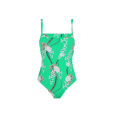 Aguaclara Women's Green Jade One Piece Fixed Straps