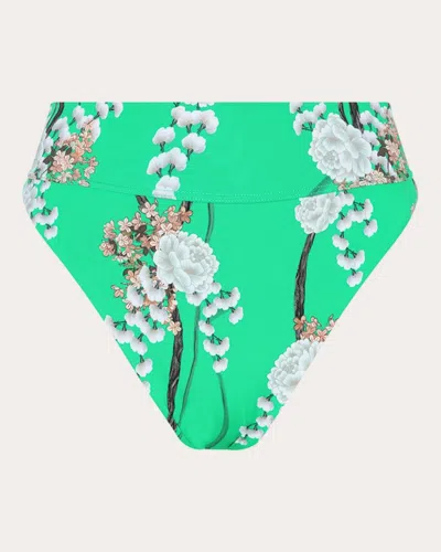Aguaclara Women's Jade High-rise Bikini Bottoms In Green