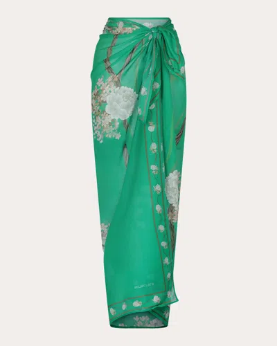 Aguaclara Women's Jade Pareo Scarf In Green