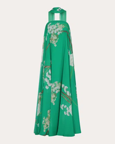 Aguaclara Women's Jade Scarf Strapless Maxi Dress In Green