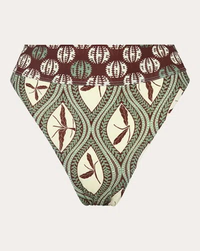 Aguaclara Women's Le Bedouine High-rise Bikini Bottoms Elastane/polyamide In Multi