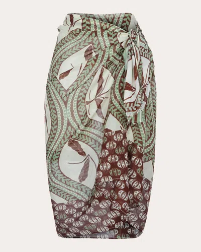 Aguaclara Women's Le Bedouine Pareo Scarf In Green