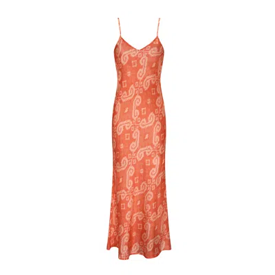 Aguaclara Women's Orangers Midi Slip Dress