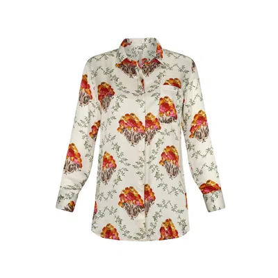 Aguaclara Women's Via Flora Silk Shirt