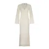 Aguaclara Women's White Vanilla Long Dress In White