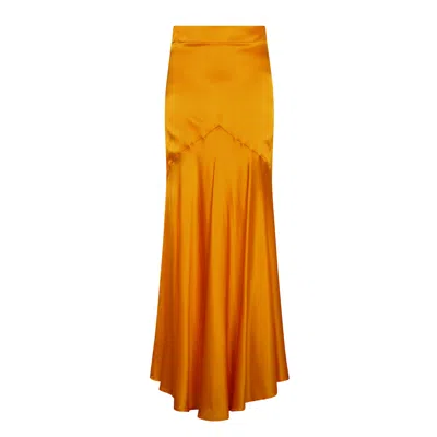 Aguaclara Women's Yellow / Orange Papaya Mermaid Skirt In Yellow/orange