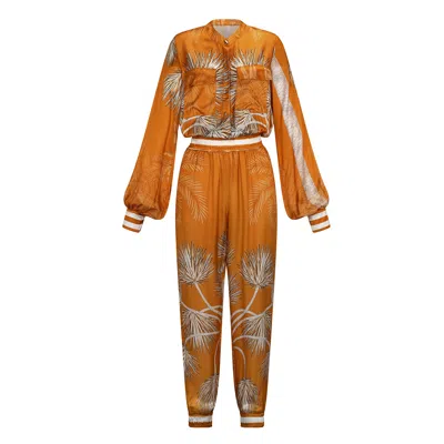 Aguaclara Women's Yellow / Orange Villa Orange Jumpsuit In Yellow/orange