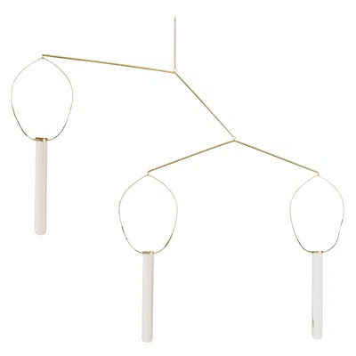 Pre-owned Agustina Bottoni Eden Trio Brass Floating Vases By  In Sand
