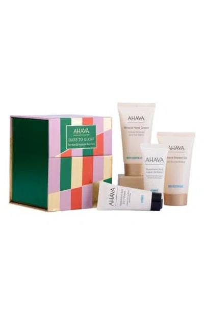 Ahava Dare To Glow Refresh & Hydrate Express 4-piece Set $27 Value In Transparent