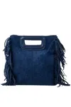Ahdorned Drew Small Handbag In Navy In Blue