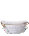 Ahdorned Erin Quilted Puffer Sling Bag In White