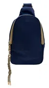 Ahdorned Nora Sling Bag In Navy In Blue