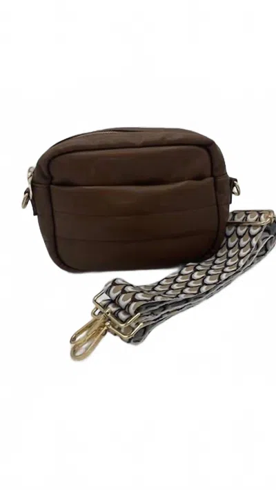 Ahdorned Sadie Crossbody Bag In Brown In Red