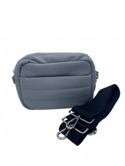 Ahdorned Sadie Crossbody Bag In Grey In Blue