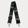Ahdorned Women's Argyle Bag Strap In Black/cream/blue In Multi