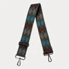 Ahdorned Women's Argyle Bag Strap In Grey/rust/cream/blue In Multi