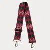 Ahdorned Women's Argyle Bag Strap In Pink/green In Multi
