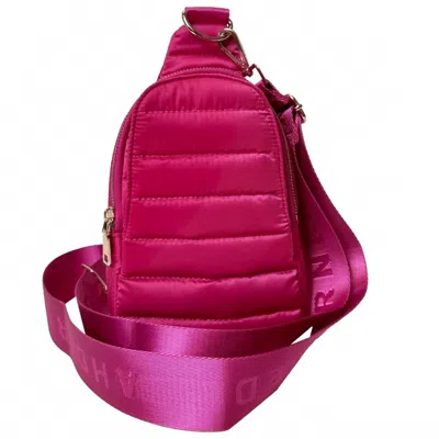 Ahdorned Women's Eliza Quilted Puffy Sling Bag In Pink