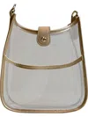Ahdorned Women's Game Day Mini Messenger Bag In Gold Trim In Multi