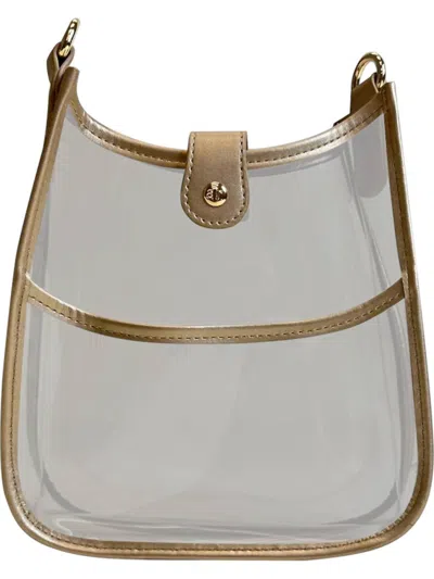 Ahdorned Women's Game Day Mini Messenger Bag In Gold Trim In Multi