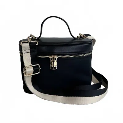 Ahdorned Women's Jenna Nylon & Vegan Top Handle Crossbody Bag In Black