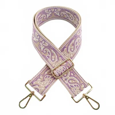Ahdorned Women's Paisley Messenger Straps In Purple Mix In Multi