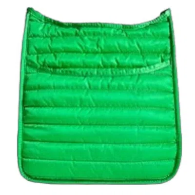 Ahdorned Women's Puffer Messenger Bag In Green