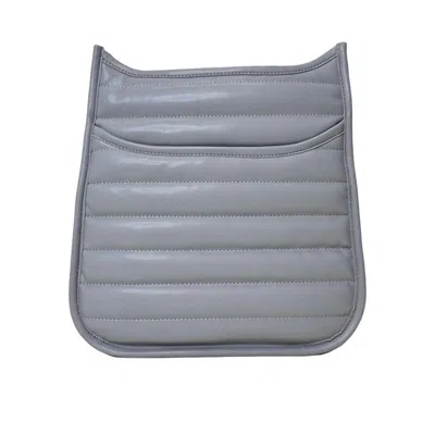 Ahdorned Women's Sarah Quilted Faux Leather Messenger Bag In Grey In Gray