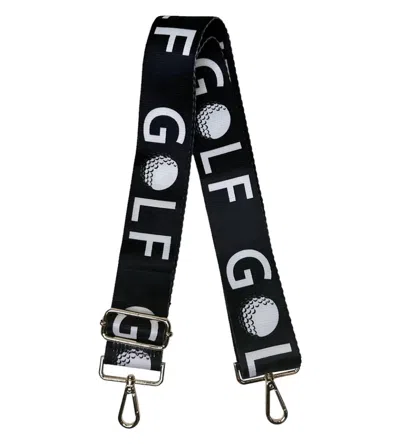 Ahdorned Women's Sports Guitar Straps In Caddie Golf Ball Black
