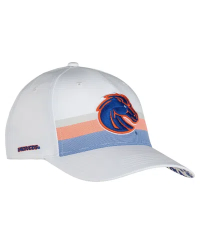 Ahead Boise State Broncos The Sideline Adjustable Striped Baseball Cap In Gray