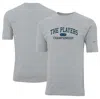 AHEAD AHEAD  GRAY THE PLAYERS ARCHED LOGO PEMBROOKE T-SHIRT