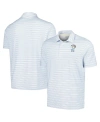 Ahead Men's  White Wgc-dell Technologies Match Play Islander Feed Striped Polo Shirt In White