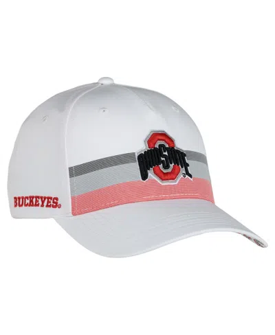 Ahead Men's And Women's White Ohio State Buckeyes The Sideline Adjustable Hat