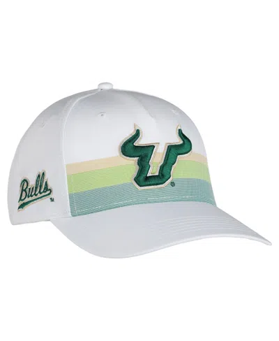 Ahead Men's And Women's White South Florida Bulls The Sideline Adjustable Hat