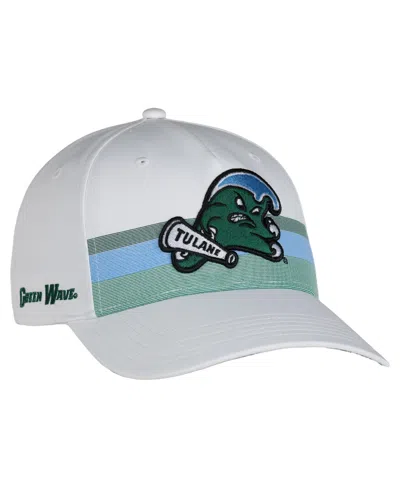 Ahead Men's And Women's White Tulane Green Wave The Sideline Adjustable Hat