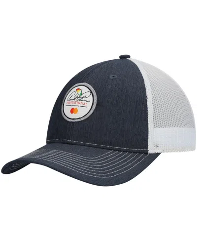 Ahead Men's Navy/white Arnold Palmer Invitational Logo Mesh Snapback Hat In Navy,white