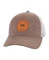 Ahead Men's Tan/white Virginia Tech Hokies Pregame Adjustable Hat In Tan,white