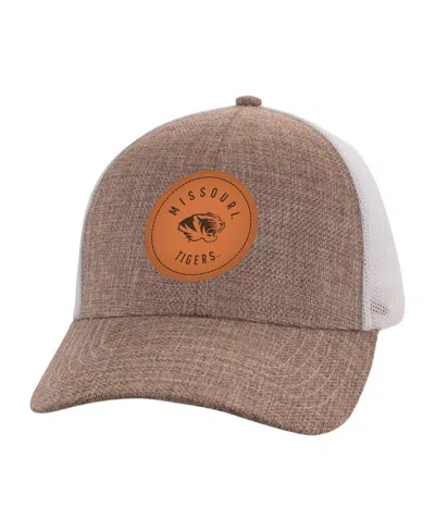 AHEAD MEN'S TAN/WHITE MISSOURI TIGERS PREGAME ADJUSTABLE HAT
