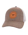 Ahead Men's Tan/white Virginia Tech Hokies Pregame Adjustable Hat In Tan,white
