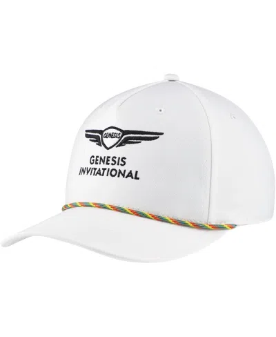 Ahead Men's White Genesis Invitational Stratus Structured Ultimate Fit Adjustable Hat