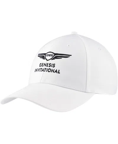 AHEAD MEN'S WHITE GENESIS INVITATIONAL STRATUS STRUCTURED ULTIMATE FIT ADJUSTABLE HAT